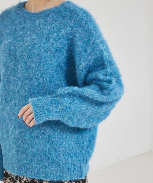 abahouse mavie（アバハウスマヴィ）の「シャギー2WAYプルオーバー（カーディガン/ボレロ・レディース・ラベンダー/ライトブルー/チャコールグレー/ライトグレー・フリー）」の9枚目の写真