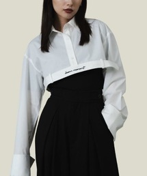 Logo belt shirt × T-shirt