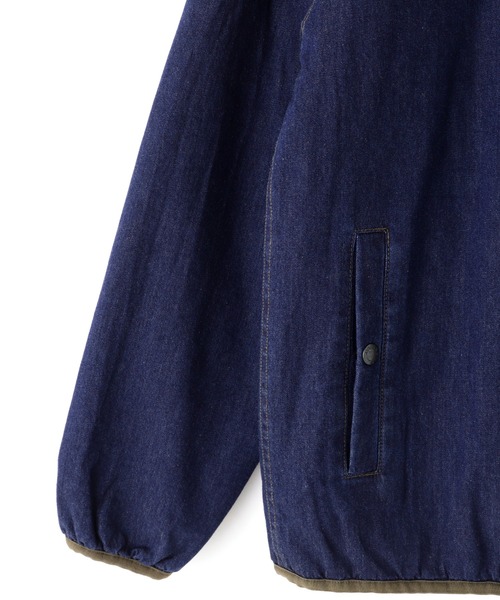AVIREX（アヴィレックス）の「《WEB&DEPOT限定》DENIM STAND BLOUSON / デニム スタンド ブルゾン / AVIREX / アヴィレックス（デニムジャケット・メンズ・ブラック/インディゴブルー・MEDIUM/LARGE/X-LARGE/XX-LARGE）」の8枚目の写真