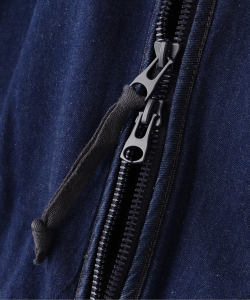 AVIREX（アヴィレックス）の「《WEB&DEPOT限定》DENIM STAND BLOUSON / デニム スタンド ブルゾン / AVIREX / アヴィレックス（デニムジャケット・メンズ・ブラック/インディゴブルー・MEDIUM/LARGE/X-LARGE/XX-LARGE）」の9枚目の写真