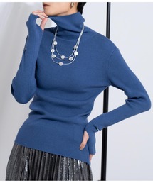 Settimissimo | リブフィンガーホールタートルニット(ニット/セーター)