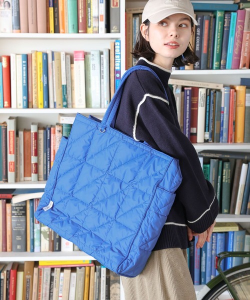 niko and...（ニコアンド）の「オリジナルマルチキルトトートバッグ（トートバッグ・レディース・ホワイト/レッド/グリーン/パープル/ブルー/ブラック・0）」の4枚目の写真