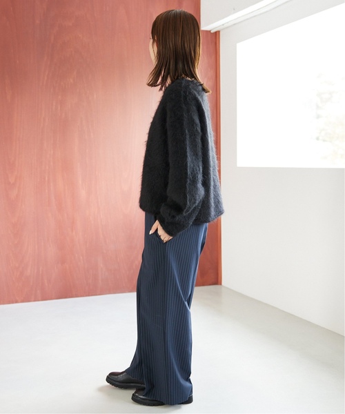 SLOBE IENA（スローブイエナ）の「《追加》ツイルトロアイラインサロペ（サロペット/オーバーオール・レディース・グレー/ダークブルー・FREE）」の3枚目の写真