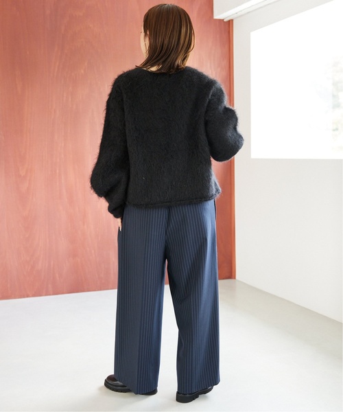 SLOBE IENA（スローブイエナ）の「《追加》ツイルトロアイラインサロペ（サロペット/オーバーオール・レディース・グレー/ダークブルー・FREE）」の4枚目の写真