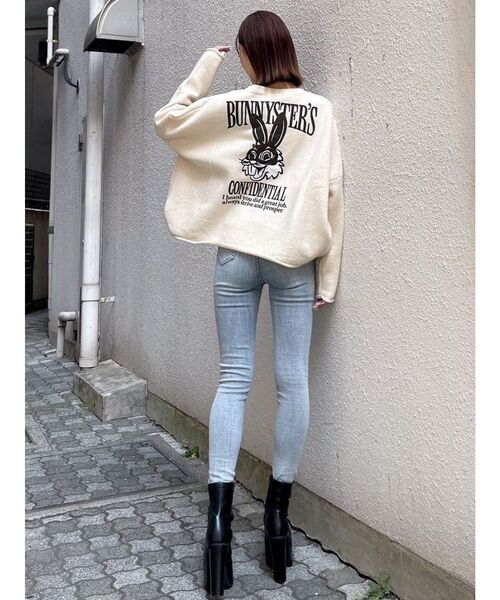 GYDA（ジェイダ）の「BUNNYSTERSカラーニットトップス（ニット/セーター・レディース・アイボリー/グレー/ピンク/ミント・FREE）」の10枚目の写真