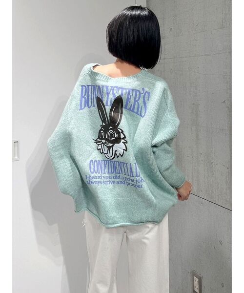 GYDA（ジェイダ）の「BUNNYSTERSカラーニットトップス（ニット/セーター・レディース・アイボリー/グレー/ピンク/ミント・FREE）」の12枚目の写真