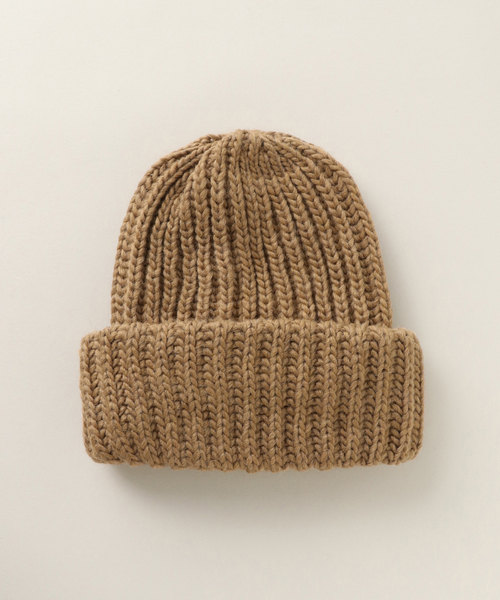 ARMEN(アーメン)の「【ARMEN/アーメン】 3HOLDING RIB CAP:ニットキャップ(ニットキャップ/ビーニー・レディース・ブラック/ブラウン/ベージュ/チャコールグレー・FREE)」の7枚目の写真