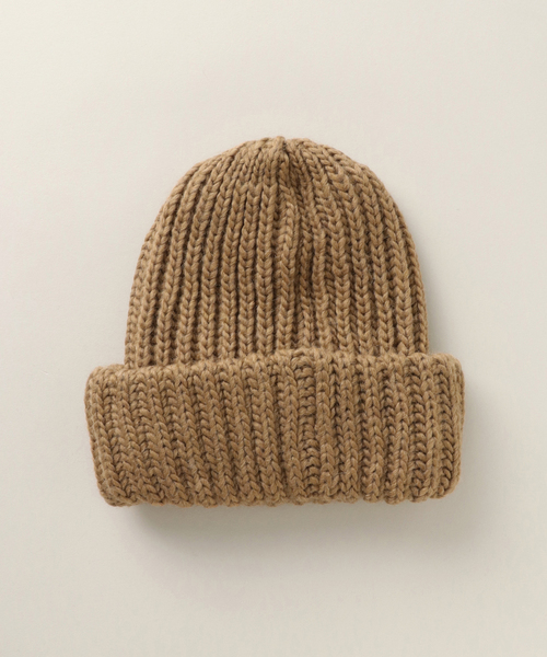 ARMEN(アーメン)の「【ARMEN/アーメン】 3HOLDING RIB CAP:ニットキャップ(ニットキャップ/ビーニー・レディース・ブラック/ブラウン/ベージュ/チャコールグレー・FREE)」の8枚目の写真