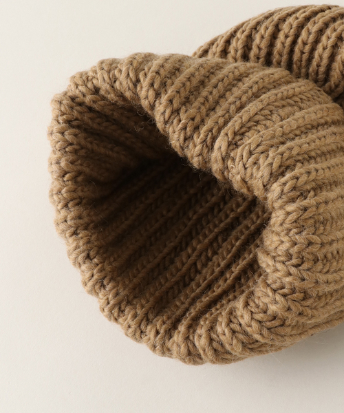 ARMEN(アーメン)の「【ARMEN/アーメン】 3HOLDING RIB CAP:ニットキャップ(ニットキャップ/ビーニー・レディース・ブラック/ブラウン/ベージュ/チャコールグレー・FREE)」の9枚目の写真