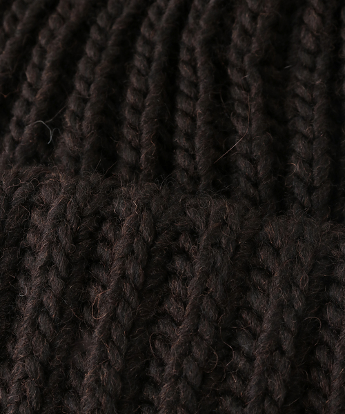 ARMEN(アーメン)の「【ARMEN/アーメン】 3HOLDING RIB CAP:ニットキャップ(ニットキャップ/ビーニー・レディース・ブラック/ブラウン/ベージュ/チャコールグレー・FREE)」の14枚目の写真