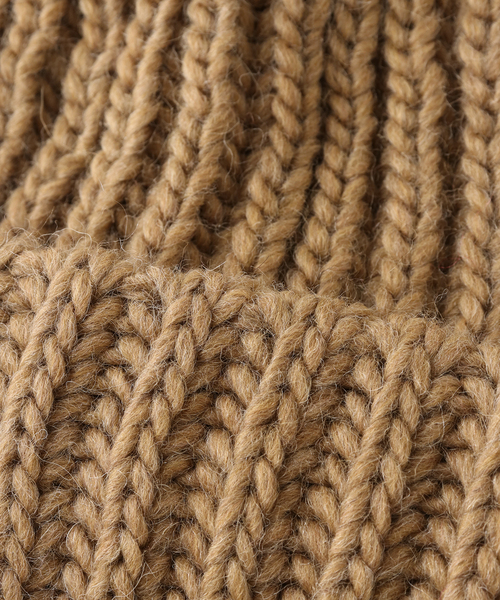 ARMEN(アーメン)の「【ARMEN/アーメン】 3HOLDING RIB CAP:ニットキャップ(ニットキャップ/ビーニー・レディース・ブラック/ブラウン/ベージュ/チャコールグレー・FREE)」の15枚目の写真