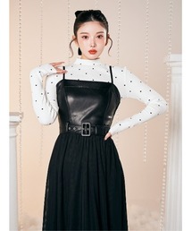 Darich（ダーリッチ）の「シアードッキングレザーキャミ