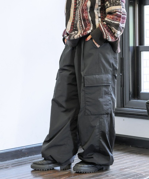 PBLIM（ページボーイリム）の「PBLIM/パデットカーゴパンツ（カーゴパンツ・レディース・ブラック/ベージュ・LARGE/MEDIUM）」の4枚目の写真