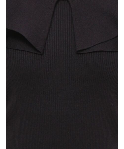 MERCURYDUO（マーキュリーデュオ）の「マルチウェイストラップダブルラッフルニット（ニット/セーター・レディース・オフホワイト/チャコールグレー/ネイビー/レッド/ライム・FREE）」の16枚目の写真