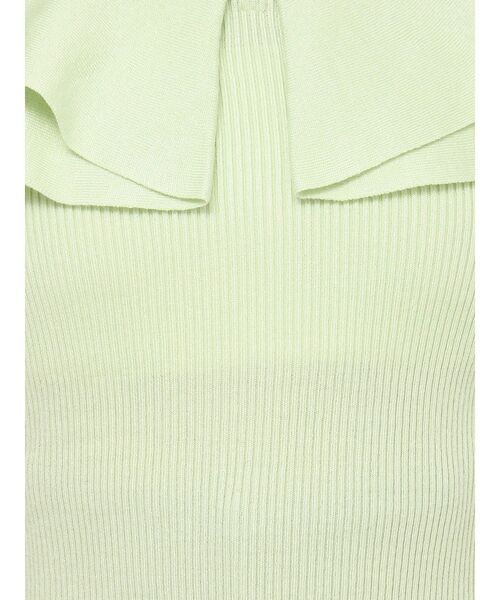 MERCURYDUO（マーキュリーデュオ）の「マルチウェイストラップダブルラッフルニット（ニット/セーター・レディース・オフホワイト/チャコールグレー/ネイビー/レッド/ライム・FREE）」の17枚目の写真