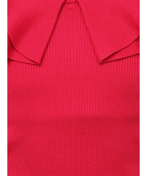 MERCURYDUO（マーキュリーデュオ）の「マルチウェイストラップダブルラッフルニット（ニット/セーター・レディース・オフホワイト/チャコールグレー/ネイビー/レッド/ライム・FREE）」の18枚目の写真