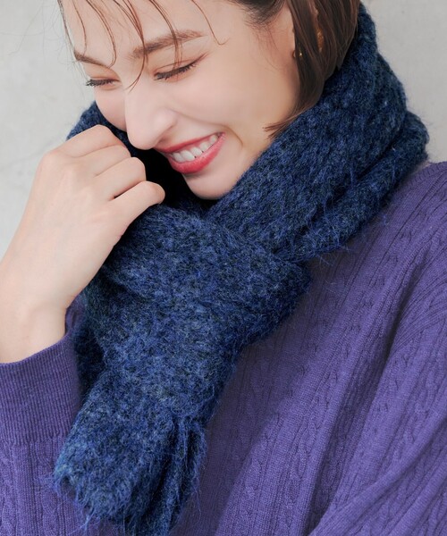 Tiaclasse（ティアクラッセ）の「リブ編みマフラー（マフラー）」 - WEAR