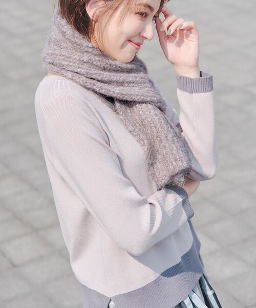 Tiaclasse（ティアクラッセ）の「リブ編みマフラー（マフラー）」 - WEAR