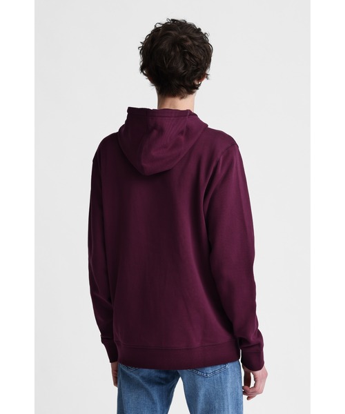 BOSS(ボス)の「BOSSロゴパッチ コットンテリー フーディ(パーカー・メンズ・パープル/グレー・XL/S/L/XXL/M)」の7枚目の写真