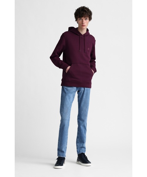 BOSS(ボス)の「BOSSロゴパッチ コットンテリー フーディ(パーカー・メンズ・パープル/グレー・XL/S/L/XXL/M)」の8枚目の写真
