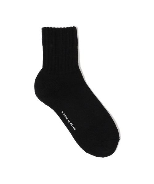 B:MING by BEAMS（ビーミングバイビームス）の「B:MING by BEAMS / ベーシック クオーター ソックス（ソックス/靴下・メンズ・ナチュラル/ホワイト/ブラック・ONE SIZE）」の3枚目の写真