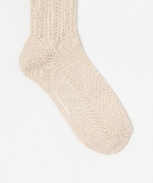 B:MING by BEAMS（ビーミングバイビームス）の「B:MING by BEAMS / ベーシック クオーター ソックス（ソックス/靴下・メンズ・ナチュラル/ホワイト/ブラック・ONE SIZE）」の5枚目の写真