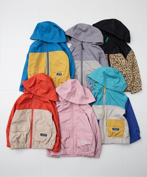 セール】【撥水加工/フードがしまえる】カラバリウィンドブレーカー