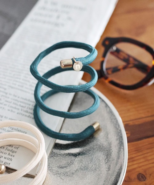 niko and...（ニコアンド）の「ロングワイヤーヘアアクセサリー（その他ヘアアクセサリー・レディース・アイボリー/パープル/グリーン・0）」の3枚目の写真