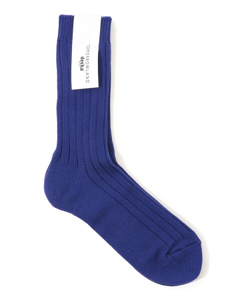 decka Quality socks(デカクオリティソックス)の「【別注】decka Heavyweight Socks リブソックス(ソックス/靴下・メンズ・ホワイト/グレー/イエロー/ダークブラウン/ブラック/カーキ/レッド/ダークブルー・FREE)」の6枚目の写真