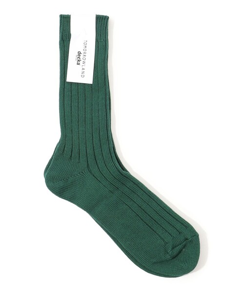 decka Quality socks(デカクオリティソックス)の「【別注】decka Heavyweight Socks リブソックス(ソックス/靴下・メンズ・ホワイト/グレー/イエロー/ダークブラウン/ブラック/カーキ/レッド/ダークブルー・FREE)」の5枚目の写真