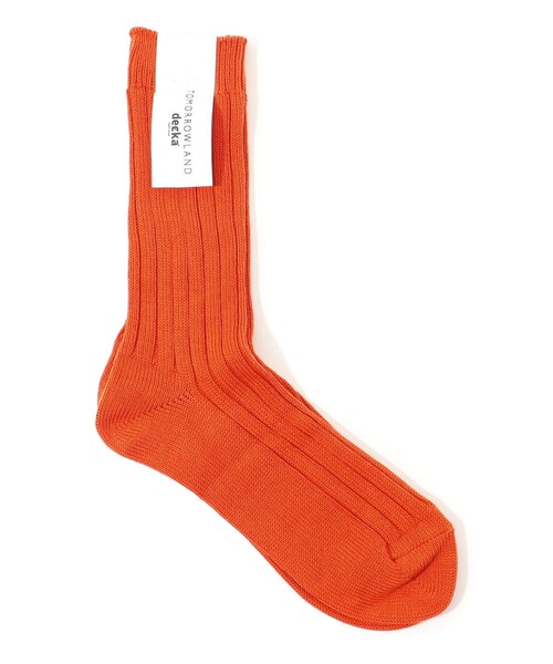 decka Quality socks(デカクオリティソックス)の「【別注】decka Heavyweight Socks リブソックス(ソックス/靴下・メンズ・ホワイト/グレー/イエロー/ダークブラウン/ブラック/カーキ/レッド/ダークブルー・FREE)」の7枚目の写真