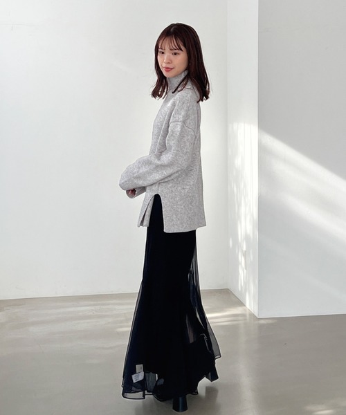 Olu.（オルドット）の「ハイゲージハイネックニット（ニット/セーター・レディース・グレー/アイボリー/ピンク・FREE）」の20枚目の写真