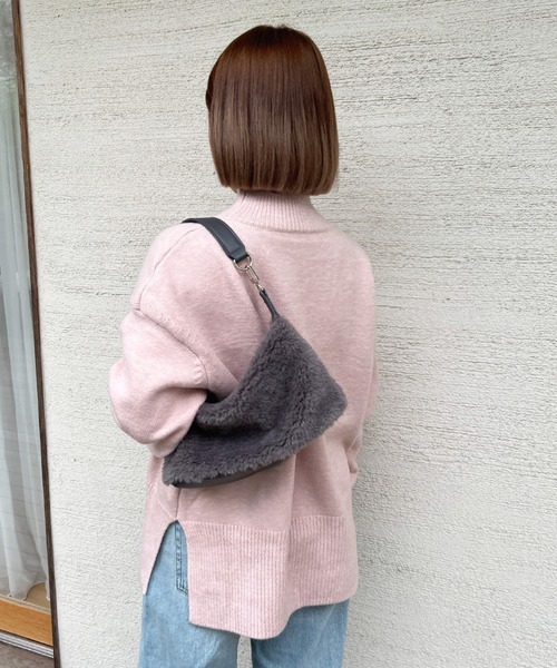 Olu.（オルドット）の「ハイゲージハイネックニット（ニット/セーター・レディース・グレー/アイボリー/ピンク・FREE）」の11枚目の写真