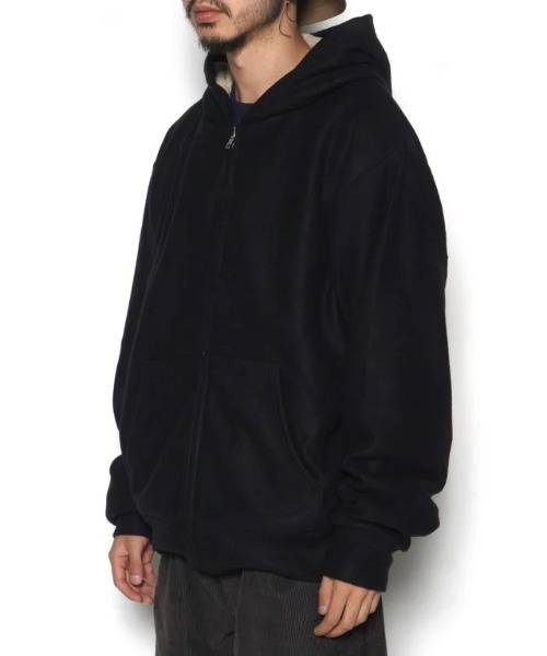 BURLAP OUTFITTER（バーラップアウトフィッター）の「GRID FLEECE LINED F/Z PARKS（パーカー・メンズ・タン/ブラック・L/M）」の2枚目の写真