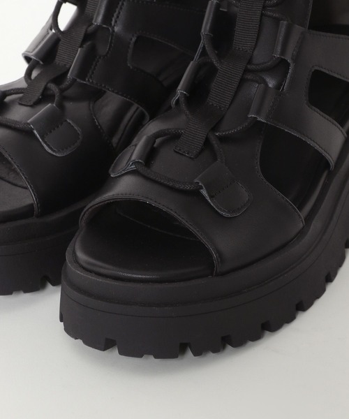 PAGEBOY(ページボーイ)の「レースアップブーツサンダル(サンダル・レディース・ブラック/ブロンズ・LARGE/MEDIUM)」の15枚目の写真