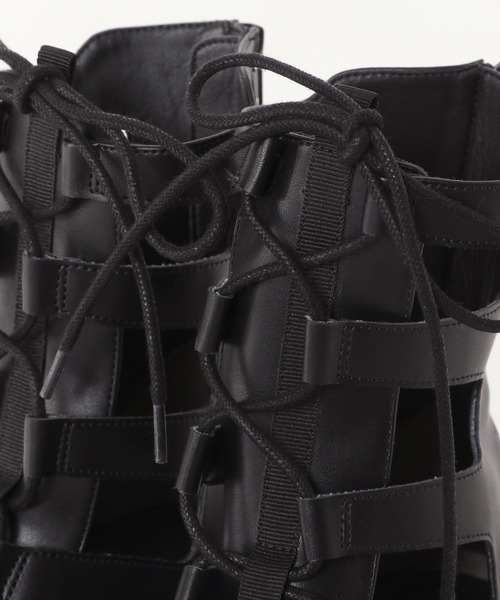 PAGEBOY(ページボーイ)の「レースアップブーツサンダル(サンダル・レディース・ブラック/ブロンズ・LARGE/MEDIUM)」の17枚目の写真