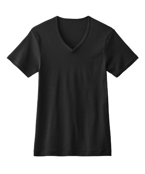 GUNZE（グンゼ）の「GUNZE BASIC/グンゼベーシック　VネックTシャツ　3枚組（インナーウェア/肌着・メンズ・ホワイト/杢グレー/ブラック・MEDIUM/X-LARGE/LARGE）」の10枚目の写真