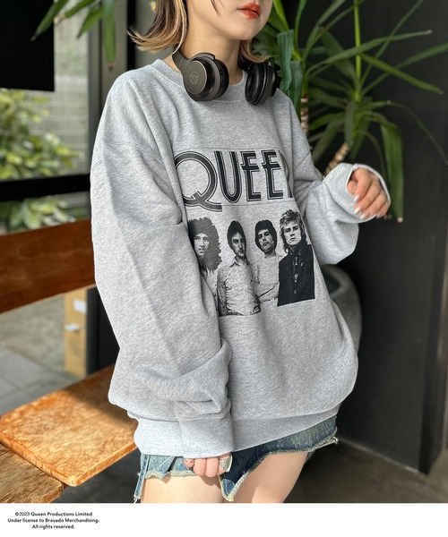 CIAOPANIC（チャオパニック）の「【ユニセックス】【QUEEN/クイーン】ヴィンテージ加工ロックスウェット（スウェット・レディース・グレー・FREE）」の18枚目の写真