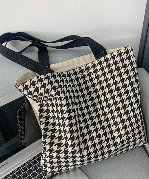 Miniministore(ミニミニストア)の「千鳥格子トートバッグ レディース 大容量(トートバッグ・レディース・その他・FREE)」の11枚目の写真