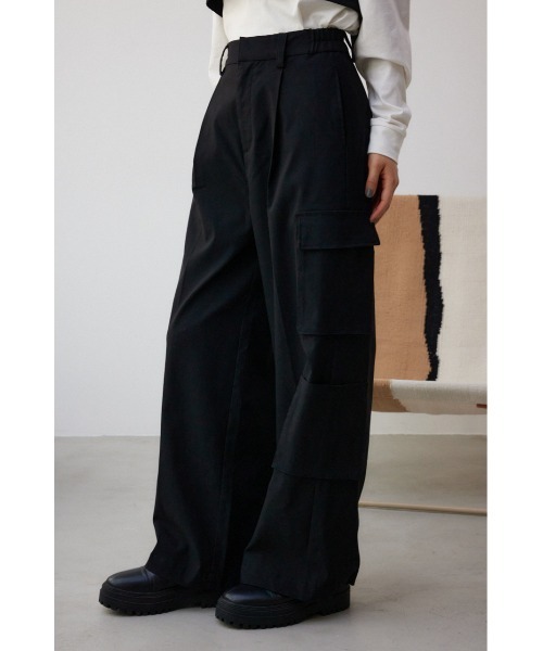 AZUL by moussy(アズールバイマウジー)の「ワイドカーゴパンツ(カーゴパンツ・レディース・ブラック/ベージュ・MEDIUM/SMALL)」の18枚目の写真