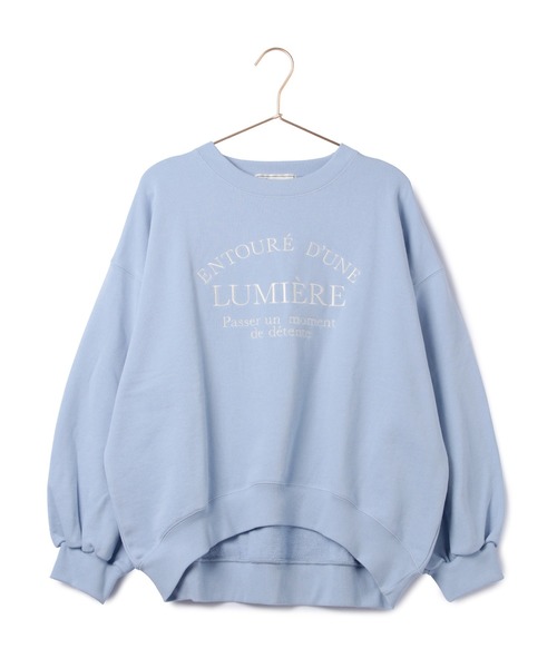 ROPE' PICNIC（ロペピクニック）の「オーバーサイズアソートロゴ刺繍スウェット（スウェット・レディース・チャコールグレー/サックスブルー/グレー系その他/キナリ・38）」の22枚目の写真