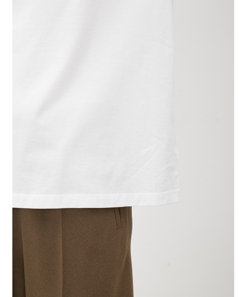 Mila Owen（ミラオーウェン）の「ロゴプリントTシャツ【手洗い可能】（Tシャツ/カットソー・レディース・ベージュ/チャコールグレー/ホワイト・1/0）」の10枚目の写真