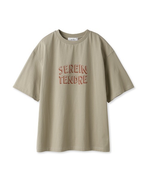 Mila Owen（ミラオーウェン）の「ロゴプリントTシャツ【手洗い可能】（Tシャツ/カットソー・レディース・ベージュ/チャコールグレー/ホワイト・1/0）」の12枚目の写真
