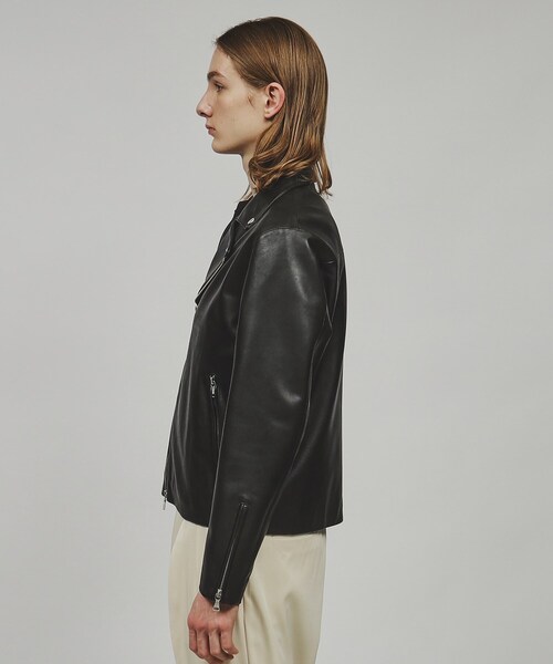 tk.TAKEO KIKUCHI（ティーケータケオキクチ）の「◆ラムレザーダブルライダースジャケット（ライダースジャケット・メンズ・ブラック・01/02/03/04）」の4枚目の写真