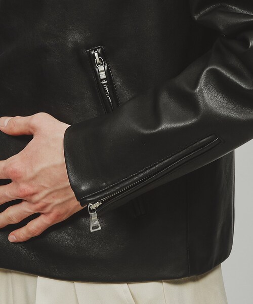 tk.TAKEO KIKUCHI（ティーケータケオキクチ）の「◆ラムレザーダブルライダースジャケット（ライダースジャケット・メンズ・ブラック・01/02/03/04）」の7枚目の写真