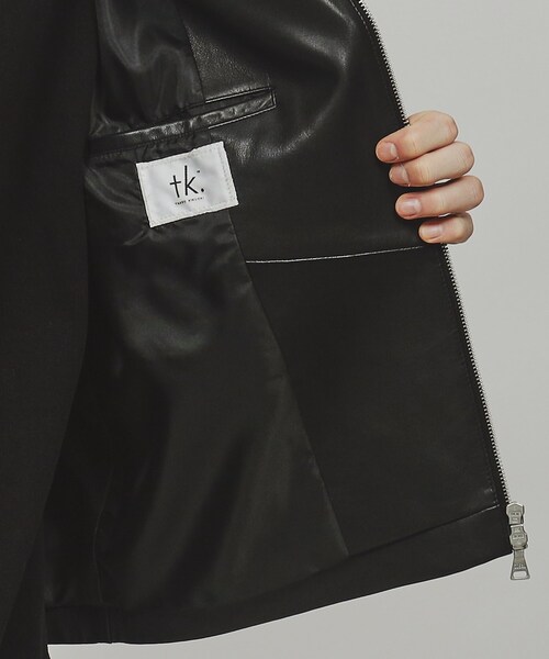tk.TAKEO KIKUCHI（ティーケータケオキクチ）の「◆ラムレザーダブルライダースジャケット（ライダースジャケット・メンズ・ブラック・01/02/03/04）」の10枚目の写真