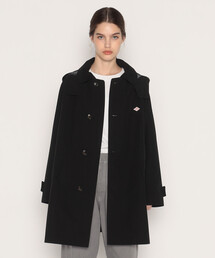 DANTON ブラック ステンカラーコート DANTON（ダントン）｜ステンカラーコート（ブラック系）一覧 - WEAR