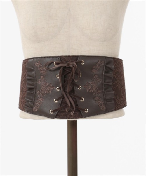 axes femme(アクシーズファム)の「レース×刺繍コルセットベルト(ベルト・レディース・ブラック/ブラウン・FREE)」の14枚目の写真