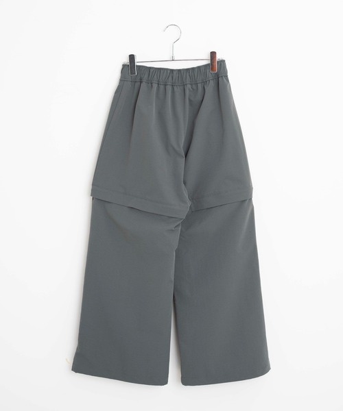 WEGO（ウィゴー）の「WEGO/2WAYパラシュートパンツ（カーゴパンツ・レディース・ブラック/ダークグレー・FREE）」の10枚目の写真