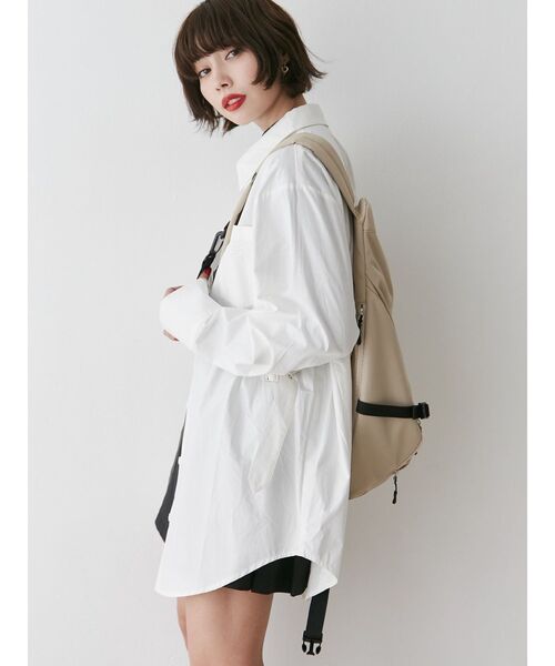 THRASHER（スラッシャー）の「【別注】THRASHER クロスボディBAG（バックパック/リュック・レディース・ブラック/ベージュ/ホワイト/ピンク・FREE）」の12枚目の写真